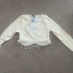 ZARA Pearl top
